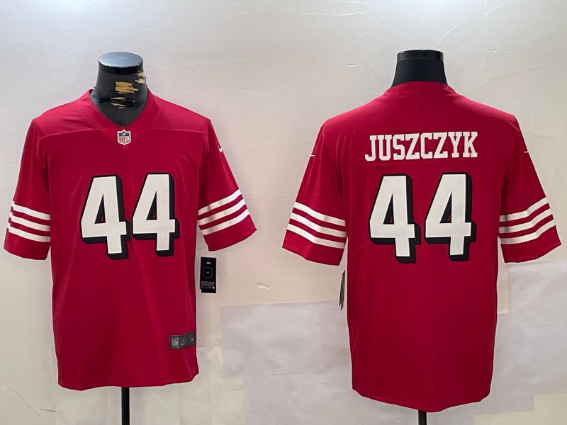 Men San Francisco 49ers #44 Juszczyk Red 2024 Nike Vapor Limited NFL Jersey style 8